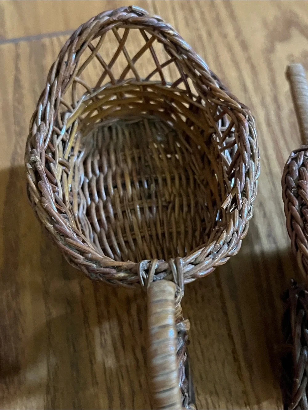 Brown Wicker Mini Baskets - set of 3 Decorative Home Accents